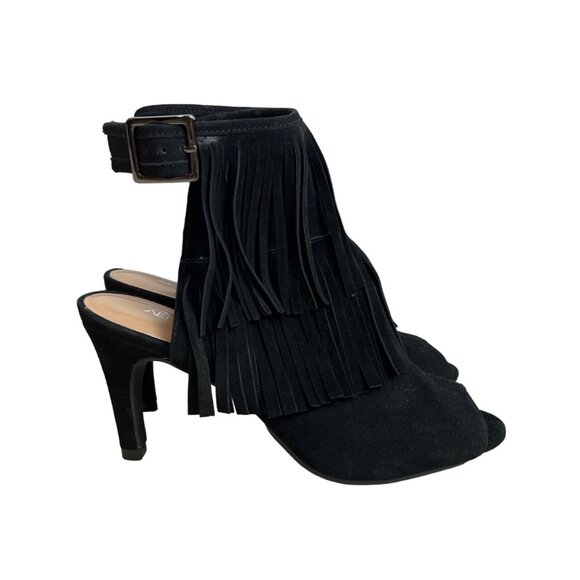 Aerosoles Women's Black Suede Alamode Heeled Sandal Sz 6M  - NWB - Picture 4 of 10